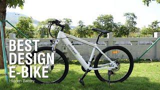 HOTEBIKE 26″ Mountain Ebike White Aluminum Frame A6AH26