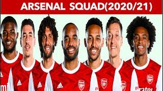 Arsenal FC Squad(2020/21)