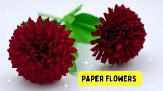 Beautiful Paper Flowers | School Craft Ideas | Paper Flower Making| Home Decor | Paper Craft | DIY