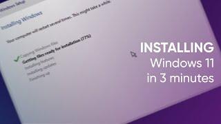 Windows 11 in a Blink: Speedrun Installation in 3 minutes