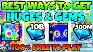 BEST WAYS TO GET HUGES & GEMS FOR FREE TO PLAY Pet Simulator 99!