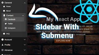 Create a sidebar with submenu using React.JS