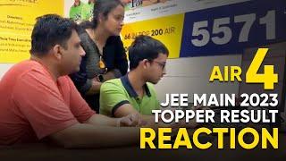 JEE Main 2023: Topper Result Reaction | AIR-4 | Malay Kedia | @ALLENJEE