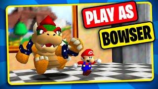 Super Mario 64, but play as Bowser?! - Custom moveset and Bowser Jr. too!