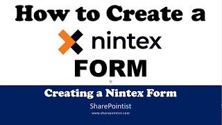 How to create a Nintex List Form