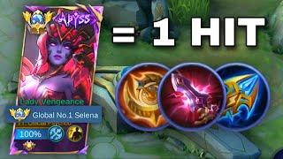 SELENA NEW INSANE 1 HIT BUILD TRICK TO BEAT META HEROES (WATCH AND LEARN) | SELENA GAMEPLAY - MLBB