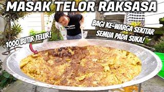 TOBAT! KUALI RAKSASA BIKIN TELOR RAKSASA BUAT DIMAKAN WARGA. AUTO PAHALA BOS.