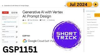 [2024] Generative AI with Vertex AI: Prompt Design | #GSP1151 | #qwiklabs | #Arcade2024