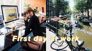 First day at work as a digital marketing intern in Amsterdam + getting a bike! 