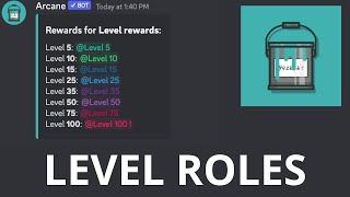 How to make level roles on discord with the arcane bot | 2023