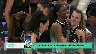  New York Liberty ADVANCE to Finals after CRUSHING Las Vegas Aces | WNBA Playoffs basketball