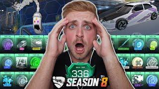 *OMG* I SPENT 40,000 CREDITS & UNLOCKED THE ENTIRE ROCKET PASS 8! OVER 300 TIERS IN ROCKET LEAGUE!