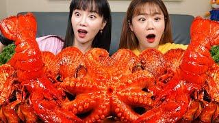 해물 FLEX  문어 랍스터 해물찜 레시피 먹방 (feat. 만리) Double Octopus Lobster Seafoodboil Jjamppong Mukbang Ssoyoung