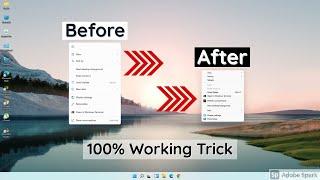 How to get old right click Menu in Windows 11 | How to show Refresh option - Hindi Tutorial
