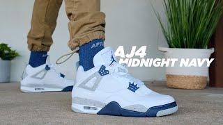 Air Jordan 4 MIDNIGHT NAVY Review & On Feet