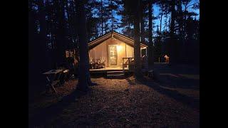 THE TENT. Minnesota Fishing Opener 2023. Joe and Melissa catching fish. Chunky and Joanie.