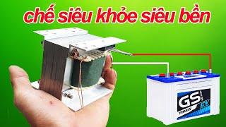 cách chế sạc ắc quy 25ah 12v ,sáng tạo hay mỗi  ngày , cách phục hồi bình ắc quy kho