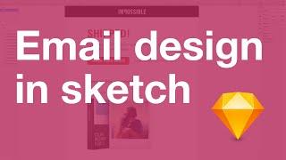 Email Design in Sketch | UI Design (Sketch App Speed Art)