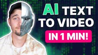 How to Convert Text to Video with AI in 1 Minute!