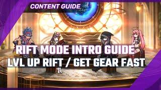 Level Up and Get Gear FAST! Rift Mode Starter/Beginner PvE Guide #epicseven