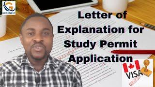 How To Write a Successful Letter of Explanation For Canada Study Permit Application | My LOA Sample