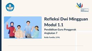 Refleksi Dwi Mingguan Modul 1 1 Rolla Fardila CGP Angkatan 7