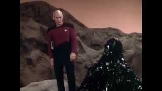 Captain Picard taunts Armus, Skin of Evil.