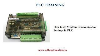 How to do Modbus Communication setting in PLC