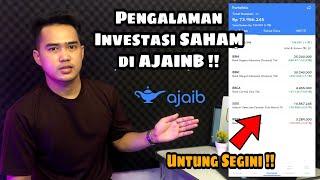 CARA INVESTASI SAHAM DI AJAIB UNTUK PEMULA | SAYA UNTUNG SEGINI !!