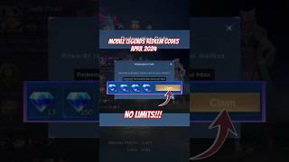 No Limit: Mobile Legends Redeem Codes April 01, 2024 - mL new CODES  #mlbbredeemcodes