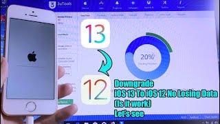 Downgrade From iOS 13 To iOS 12 No Losing Data (Is it work? Using 3uTool)