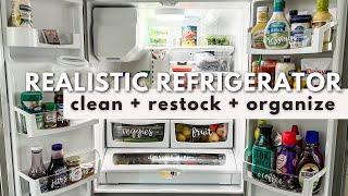 REALISTIC REFRIGERATOR ORGANIZATION | Clean & Organize A Fridge With These Functional Tips & Ideas