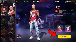 NEW CHARACTER  IGNIS AWAYKING  FREE REWARDS  FREE FIRE