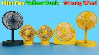 Mini Fan Yellow Duck - Clip Fan Strong Wind, Make This Summer Cool, Rechargeable | Unboxing & Review