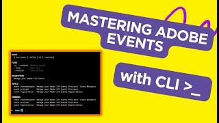 How to work with Adobe App Builder Events via CLI