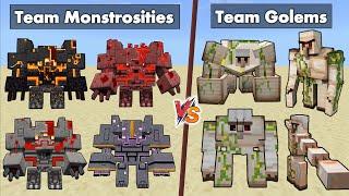 All Iron Golems vs All Monstrosities (Minecraft Dungeons) -All Iron Golems vs Dungeons Monstrosities