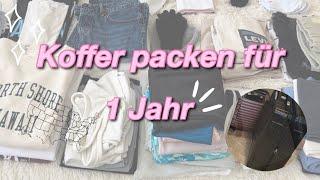 KOFFER PACKEN für 1 JAHR || Auslandsjahr 22/23