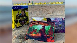 Распаковка CyberPunk 2077 Steelbook and Comicbook RUS