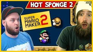 Getting TROLLED by Ryukahr Once Again! Hot Sponge 2: Boom Boom BOOM! - Super Mario Maker 2