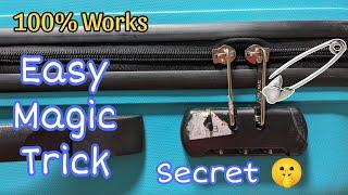 बिना चाबी के ताला कैसे खोले How to Unlock Forgotten Combination Lock  Password very Easy Method