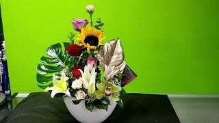 Clases de floristeria para principiantes | Clase de floristeria para principiantes un arreglo floral