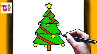 CHRISTMAS TREE drawingtutorial || DU ARTS PRO