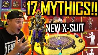 17 MYTHICS IN ONE OPENING?!?! NEW X-SUIT IN PUBG MOBILE