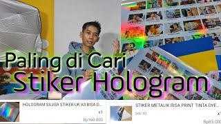 CETAK STIKER HOLOGRAM & SILVER METALIK Dengan printer Art Paper