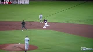 Portland's Ryan Fitzgerald hits home run vs. Somerset, 6/23/21