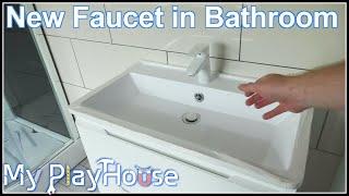 Installing Faucet in My PlayHouse's New Fancy Bathroom - 1080