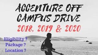 Accenture off campus drive for 2018,2019 & 2020 ! Must Apply !!