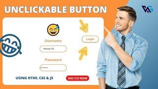Button Randomly Change Position on Hover | Unclickable Button using JavaScript | JavaScript Tutorial
