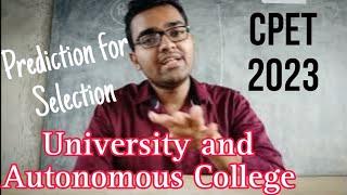 Prediction for University for CPET 2023