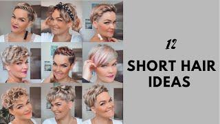 How to style a short Pixiecut | 12 ways to style short hair | Salirasa